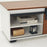 Mcombo Industrial TV Stand, Television Cabinet with Open Storage, Console Entertainment Center