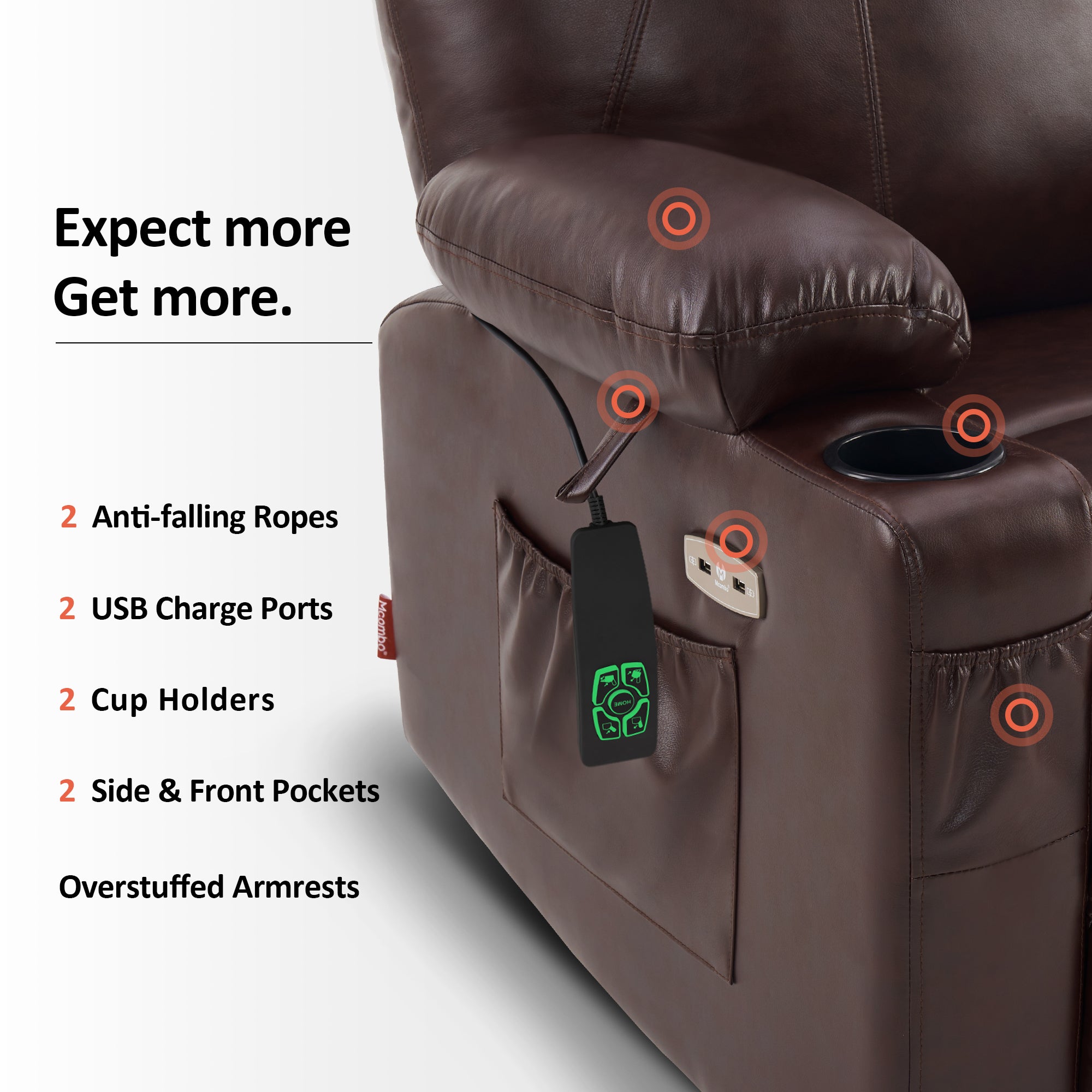 USB and cup holder 