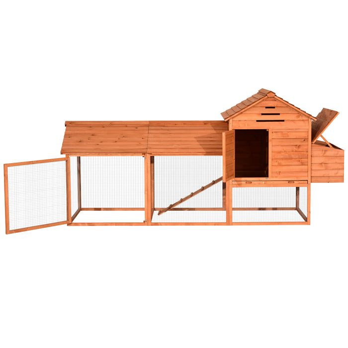 Lovupet 9.3ft Xtra Large Chicken Poultry Rabbit Pet Coop Hen house Hutch Cage 0324