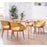 Mcombo Modern Living Dining Room Accent Arm Chairs Set of 2 Linen Fabric  6090-9133