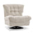 Mcombo Modern Swivel Accent Chairs, Button-Tufted Slipper Chair, Chenille Upholstered Wingback Leisure Sofa Chair for Living Room Bedroom LW753