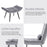 Mcombo Accent Chair with Ottoman, Velvet Modern Tufted Wingback Club Chair, Upholstered Leisure Chairs with Metal Legs for Bedroom Living Room 4079
