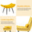 Mcombo Accent Chair with Ottoman, Velvet Modern Tufted Wingback Club Chair, Upholstered Leisure Chairs with Metal Legs for Bedroom Living Room 4079