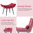 Mcombo Accent Chair with Ottoman, Velvet Modern Tufted Wingback Club Chair, Upholstered Leisure Chairs with Metal Legs for Bedroom Living Room 4079