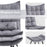 Mcombo Accent Chair with Ottoman, Velvet Modern Tufted Wingback Club Chair, Upholstered Leisure Chairs with Metal Legs for Bedroom Living Room 4079