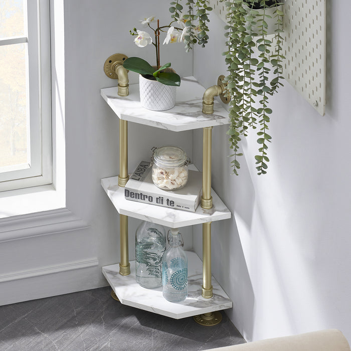 Corner Storage Rack | Wall Mounted Bathroom Shelf