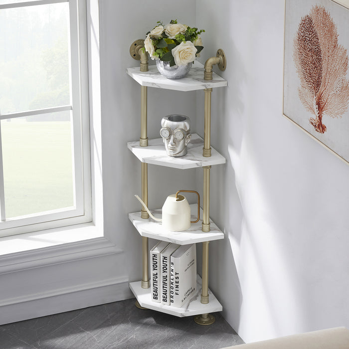 Ceramic Wall Mounted Corner Shelf for Shower