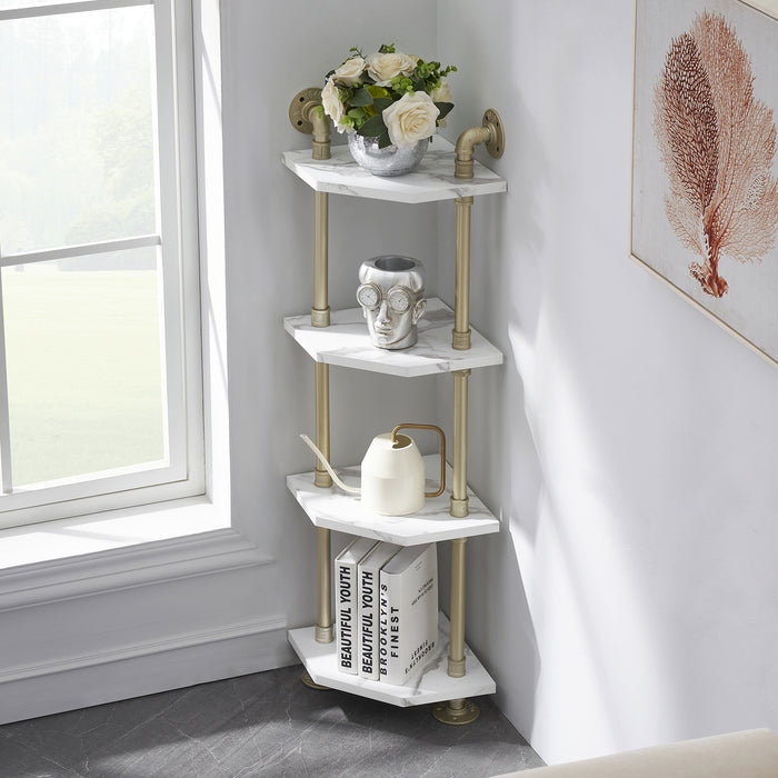 Corner Shelf Stand 3 Tier Organizer Rack Bathroom Storage Shelves