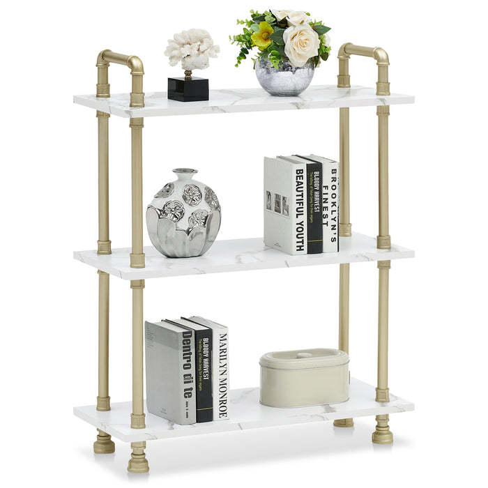 Mcombo tall bookshelf for small spaces, narrow bookcase with adjustabl —  MCombo