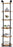 Mcombo Industrial Wall Mount Pipe Shelves, 3/4/5-Tier Corner Shelf with Solid Wood, Corner Bookshelf Display Stand,Metal Standing Bookcase 6090-BS303/404/505/606BRN
