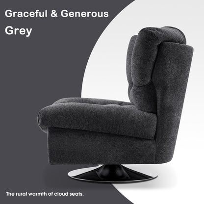 Swivel Accent Chair, Fabric LW753