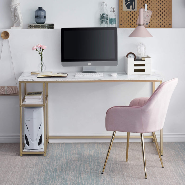 Small Computer Desk, Modern Writing Desk for Living Room, Home Office —  MCombo