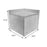 Mcombo Outdoor Patio Rattan Wicker Sofa Black Corner Table Garden Sectional Set with desk 6082-5000CT-BK
