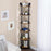 Mcombo Industrial Wall Mount Pipe Shelves, 3/4/5-Tier Corner Shelf with Solid Wood, Corner Bookshelf Display Stand,Metal Standing Bookcase 6090-BS303/404/505/606BRN