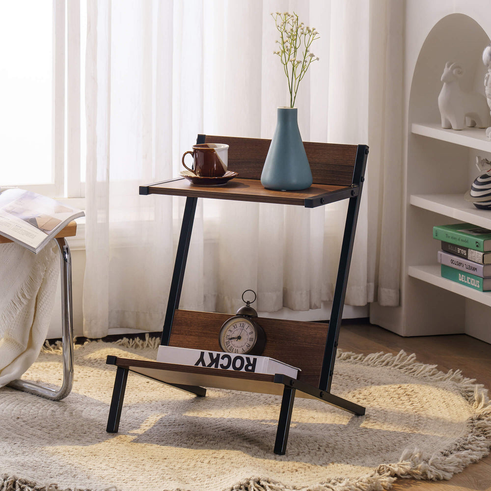 Side end shop table with drawers