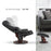 Mcombo Recliner with Ottoman Reclining Chair with Massage and Lumbar Pillow, 360 Degree Swivel Wood Base, Faux Leather 9068
