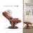 Mcombo Recliner with Ottoman Reclining Chair with Massage and Lumbar Pillow, 360 Degree Swivel Wood Base, Faux Leather 9068