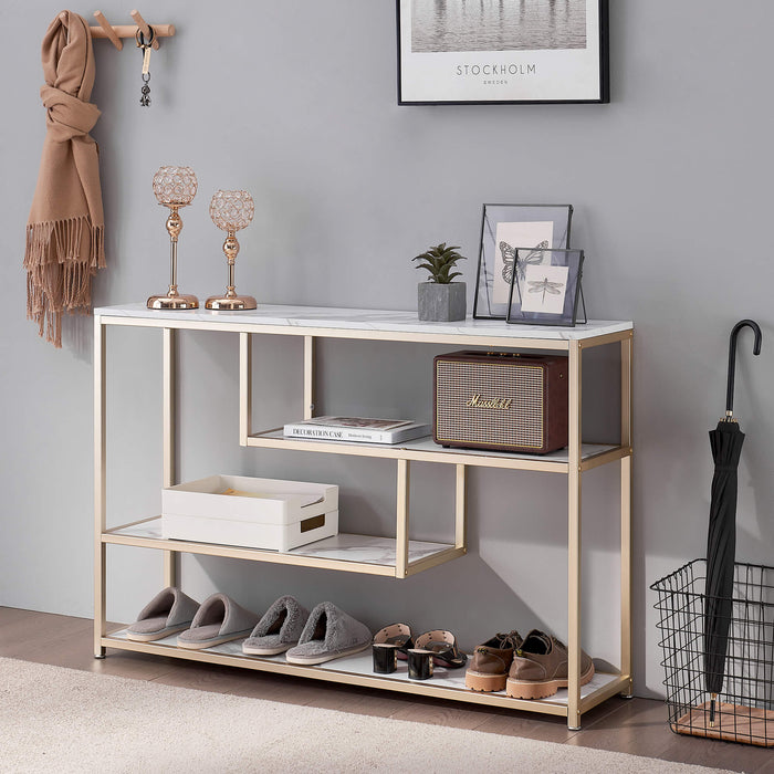 Console Table With Storage White