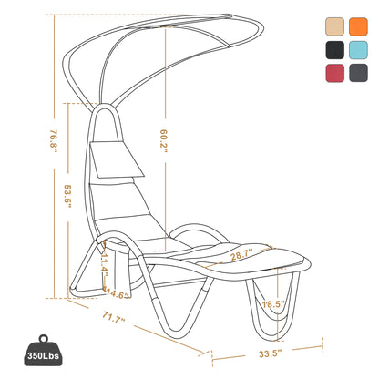 Outdoor Chaise Lounge Chair, 4097