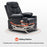 MCombo Manual Glider Rocker Recliner Chair with Cup Holders for Nursery, USB Ports, 2 Side & Front Pockets, Faux Leather 8002
