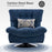Mcombo Modern Swivel Accent Chairs, Button-Tufted Slipper Chair, Chenille Upholstered Wingback Leisure Sofa Chair for Living Room Bedroom LW753