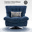 MCombo Swivel Accent Chair, Modern Tufted Upholstered Armless Chairs, Wide Seat Single Sofa Chair for Living Room Bedroom LW753