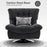 MCombo Swivel Accent Chair, Modern Tufted Upholstered Armless Chairs, Wide Seat Single Sofa Chair for Living Room Bedroom LW753