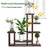 MCombo Wood Plant Stand, Plant Shelf Multi Tier Flower Rack Holder Display for Indoor Outdoor Graden Balcony Living room and Office (6 wood shelves), 6059-0443