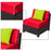 Mcombo Replacment Cushion Covers For ExacMe 7 pcs Wicker Sectional Sofa set 6080-7pc cover