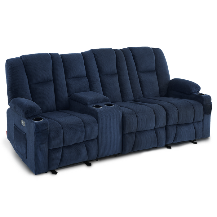 Prolounger tufted recliner loveseat with power storage console 2025