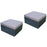 mcombo Black Wicker Sofa Patio Sectional Outdoor Furniture Chair Conversation Set 6088-2006OT-2