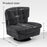 MCombo Swivel Accent Chair, Modern Tufted Upholstered Armless Chairs, Wide Seat Single Sofa Chair for Living Room Bedroom LW753