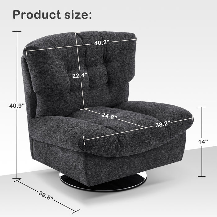 Wide swivel chair discount