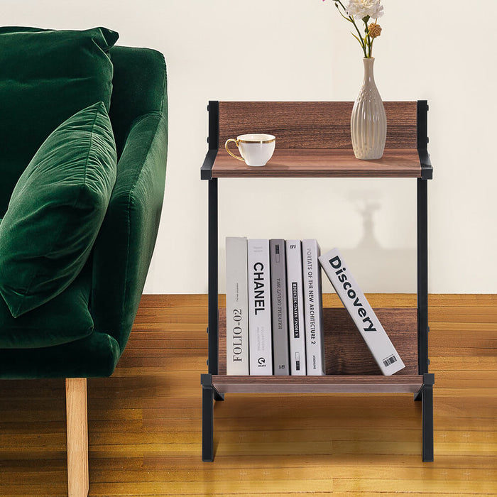 Small table shop with shelves