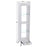 Mcombo tall bookshelf for small spaces, narrow bookcase with adjustable display shelf Seal Brown or Matte White 6090-BS807