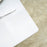 Mcombo Modern White Dining Table, High Glossy Dining Room Table for 4/6, Small Glass Desk