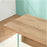 Mcombo Modern White Dining Table, High Glossy Dining Room Table for 4/6, Small Glass Desk